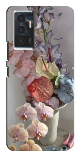 Чехол с принтом "Разноцветные орхидеи" для Vivo V23e