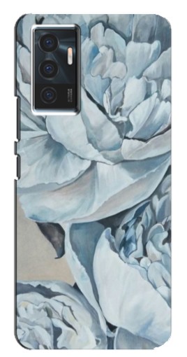 Силиконовый чехол с изображением "Рисунок пионы" для Vivo V23e