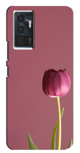 Чехол с картинкой "Розовый тюльпан" для Vivo V23e