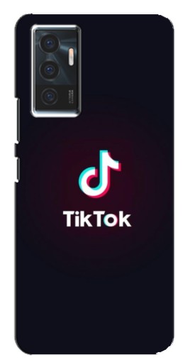 Силиконовый чехол с изображением "TikTok темный" для Vivo V23e