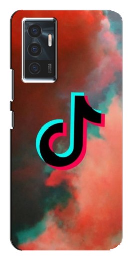 Чехол с картинкой "ТикТок в тучах" для Vivo V23e