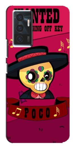 Чехол с принтом "WANTED POCO" для Vivo V23e