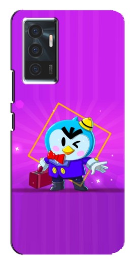 Чехол с печатью "Яркий пингвин" для Vivo V23e
