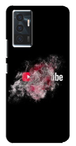 Чехол с принтом "Яркий Ютуб" для Vivo V23e