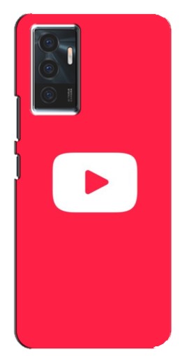 Чехол с принтом "YouTube Кнопка" для Vivo V23e