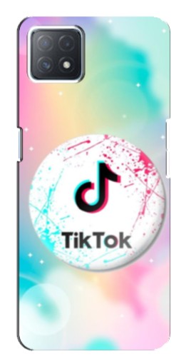 Чехол с картинкой "TikTok принт" для Oppo a73 (5G)
