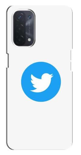 Силиконовый чехол с изображением "Лого Твиттера" для Oppo a74 (5G)