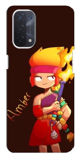 Чехол с картинкой "Amber с факелом" для Oppo a54 (5G)