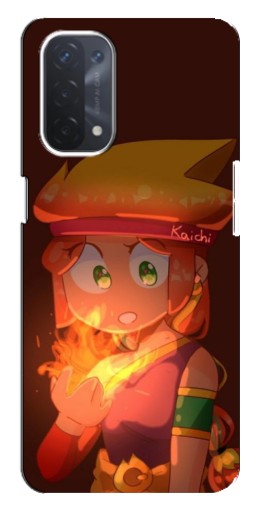 Чехол с печатью "Amber с огнем" для Oppo a54 (5G)