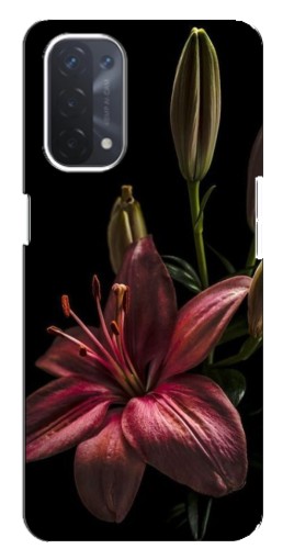 Чехол с принтом "Красная лилия " для Oppo a54 (5G)