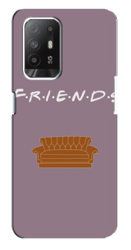 Силиконовый чехол с изображением "Диван Друзья" для Oppo Reno 5z