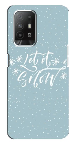 Чехол с принтом "Let it Snow" для Oppo Reno 5z