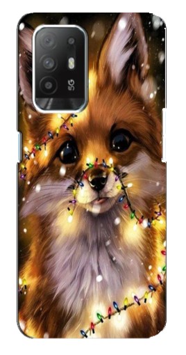 Чехол с принтом "Новогодний лесенок" для Oppo Reno 5z