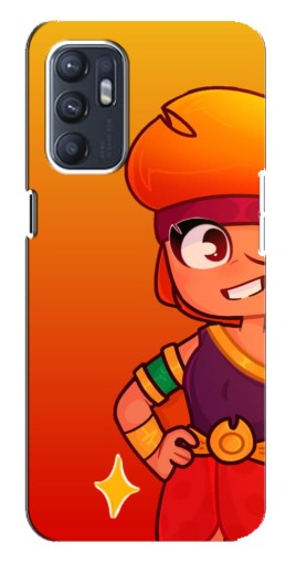 Чехол с картинкой "Мультяшная Амбер" для Oppo Reno6 4G
