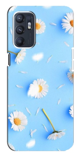 Чехол с принтом "Ромашковый фон" для Oppo Reno6 4G