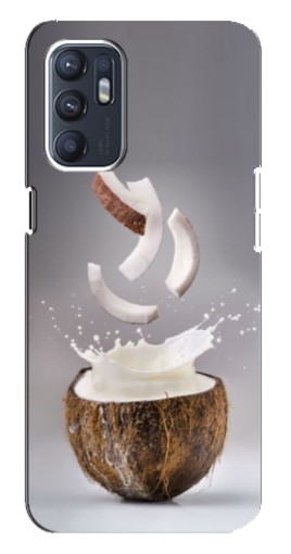 Чехол с картинкой "Стакан кокоса" для Oppo Reno6 4G