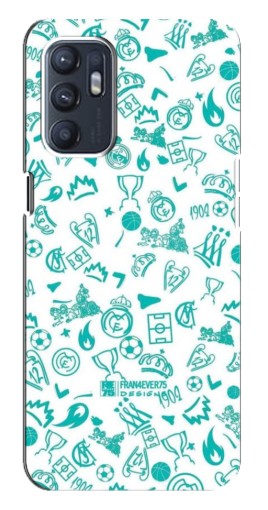 Силиконовый чехол с изображением "Атрибутика Real Madrid" для Oppo Reno6 5G