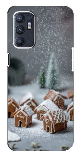 Чехол с картинкой "Домики из пряников" для Oppo Reno6 5G