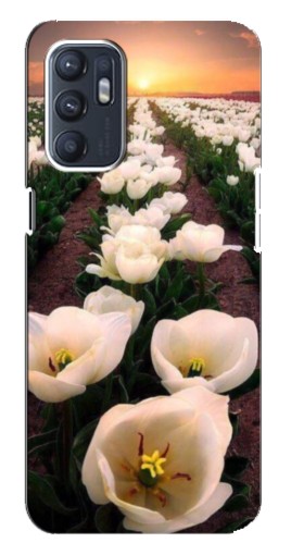 Чехол с печатью "Поле тульпанов " для Oppo Reno6 5G