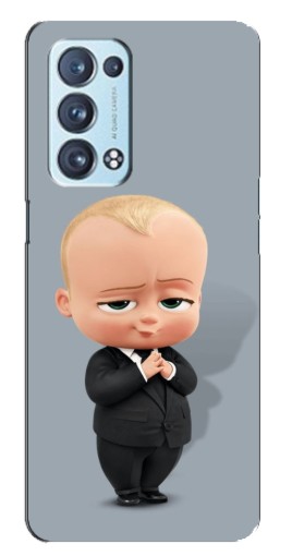 Силиконовый чехол с изображением "Деловой ребенок" для Oppo Reno6 Pro 5G