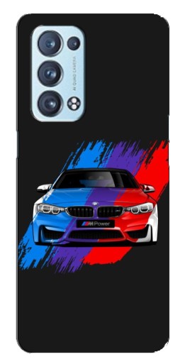 Чехол с печатью "Красочный BMW" для Oppo Reno6 Pro 5G