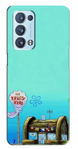 Силиконовый чехол с изображением "Krusty Krab" для Oppo Reno6 Pro 5G