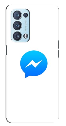 Чехол с печатью "messenger logo" для Oppo Reno6 Pro 5G