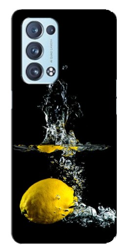 Силиконовый чехол с изображением "Мокрый Лимон" для Oppo Reno6 Pro 5G