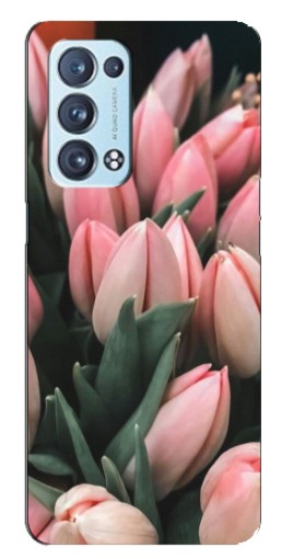 Чехол с картинкой "Букет тюльпанов" для Oppo Reno6 Pro Plus 5G