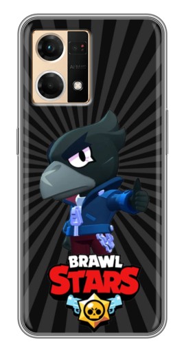 Чехол с картинкой "Crow Brawl Stars" для Oppo Reno7 Pro 5G