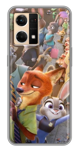 Чехол с принтом "Герои Зверополис" для Oppo Reno7 Pro 5G