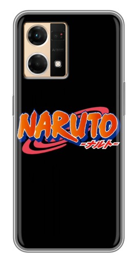 Силиконовый чехол с изображением "Надпись Naruto" для Oppo Reno7 Pro 5G