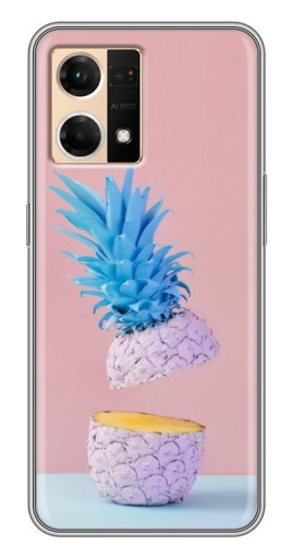 Силиконовый чехол с изображением "Яркий ананас" для Oppo Reno7 Pro 5G