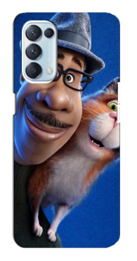 Чехол с печатью "Джо и кот" для Oppo Reno5 4G