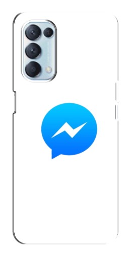 Чехол с принтом "messenger logo" для Oppo Reno5 4G