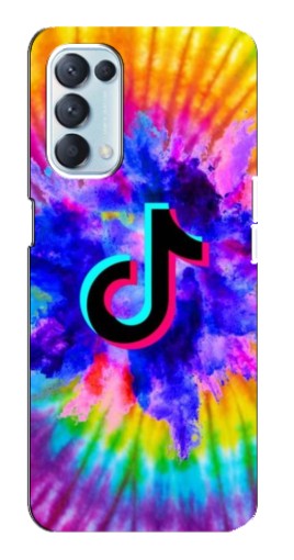 Чехол с картинкой "TikTok в красках" для Oppo Reno5 4G