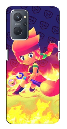Чехол с печатью "Амбер в огне" для Oppo A76