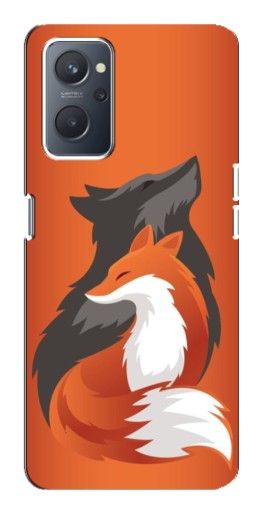 Чехол с печатью "Лиса ART" для Oppo A76