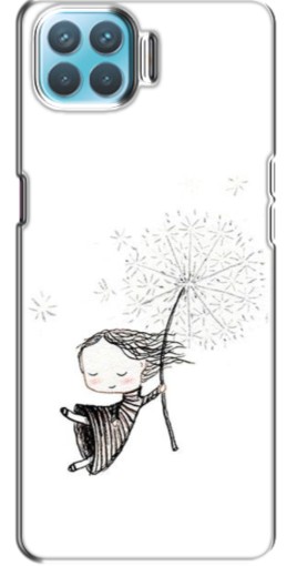 Чехол с принтом "Девочка с одуванчиком" для Oppo A73