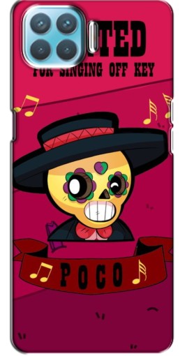 Силиконовый чехол с изображением "WANTED POCO" для Oppo A73