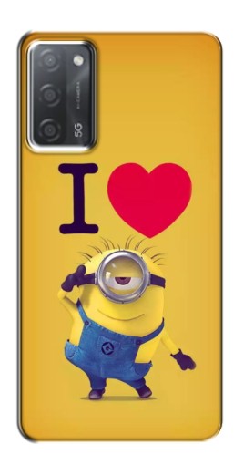 Чехол с картинкой "I Love Minion" для OPPO A55