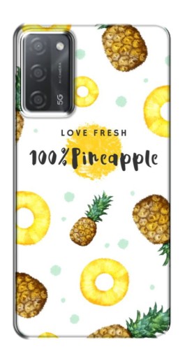 Чехол с картинкой "Любовь к ананасам" для OPPO A55