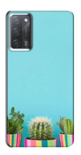 Чехол с принтом "Маленькие кактусы" для OPPO A55
