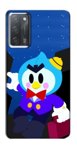 Чехол с картинкой "Мистер Пи с чемоданчиком" для OPPO A55