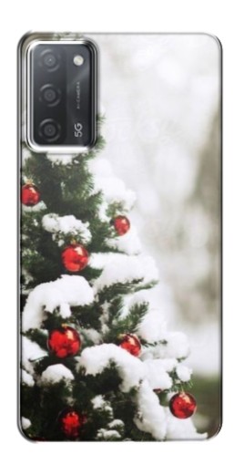 Чехол с печатью "Рождественская елка" для OPPO A55