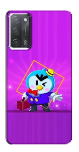 Чехол с картинкой "Яркий пингвин" для OPPO A55