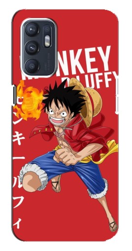 Чехол с картинкой "Атакующий D Luffy" для ZTE Blade A31 Plus