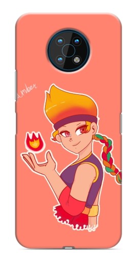 Чехол с картинкой "Amber с огоньком" для Nokia G50