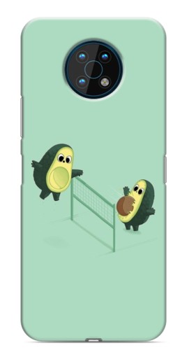 Чехол с принтом "Авокадо волейболисты " для Nokia G50