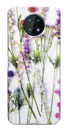 Силиконовый чехол с изображением "Фон полевых цветов" для Nokia G50